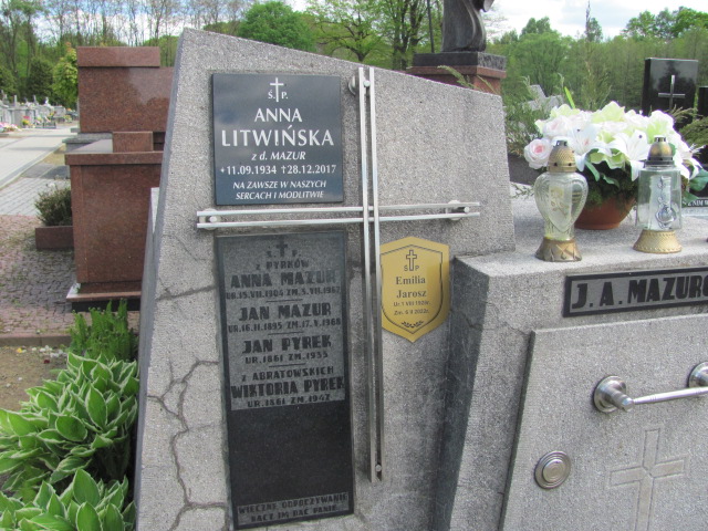Anna Litwińska 1934 Tarnów Gmina - Grobonet - Wyszukiwarka osób pochowanych