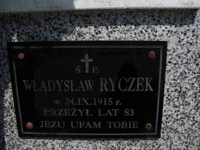 Józef Ryczek 1950 Tarnów Gmina - Grobonet - Wyszukiwarka osób pochowanych