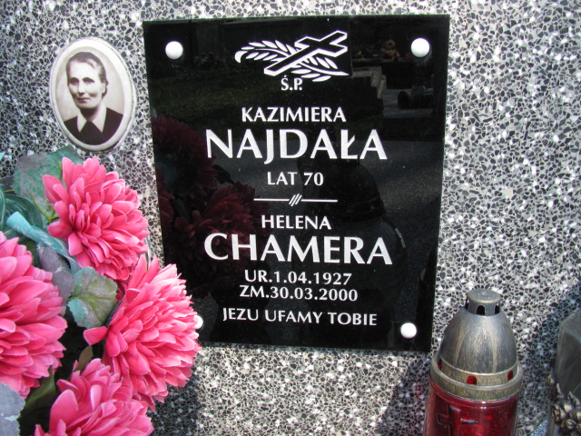 Helena Chamera 1927 Tarnów Gmina - Grobonet - Wyszukiwarka osób pochowanych