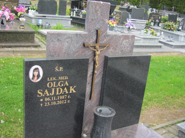 Olga Sajdak 1987 Tarnów Gmina - Grobonet - Wyszukiwarka osób pochowanych