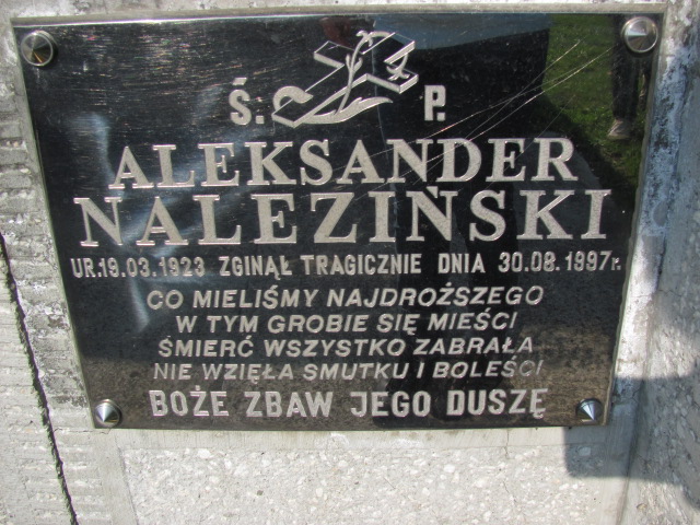 Aleksander Naleziński 1923 Tarnów Gmina - Grobonet - Wyszukiwarka osób pochowanych
