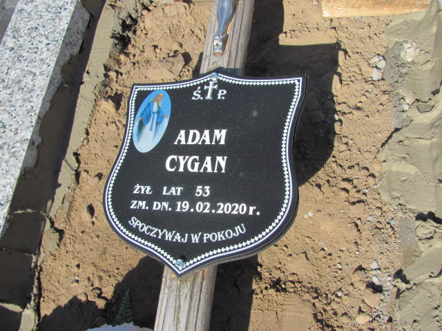 Adam Cygan 1967 Tarnów Gmina - Grobonet - Wyszukiwarka osób pochowanych